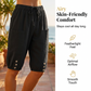 🔥 -50% aujourd’hui seulement 🔥 Pantalon Capri pour femme avec taille à cordon