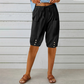 🔥 -50% aujourd’hui seulement 🔥 Pantalon Capri pour femme avec taille à cordon