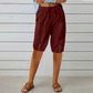 🔥 -50% aujourd’hui seulement 🔥 Pantalon Capri pour femme avec taille à cordon