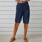 🔥 -50% aujourd’hui seulement 🔥 Pantalon Capri pour femme avec taille à cordon