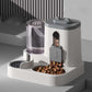Distributeur automatique 2-en-1 de nourriture et d'eau pour animaux