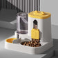 Distributeur automatique 2-en-1 de nourriture et d'eau pour animaux