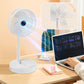 🌀 PROMO LIMITÉE 57% DE RÉDUCTION ! 🔋 Ventilateur Télescopique Pliable Rechargeable USB – Silencieux, 180° Rotatif, 4 Vitesses, Portable ✨