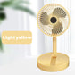🌀 PROMO LIMITÉE 57% DE RÉDUCTION ! 🔋 Ventilateur Télescopique Pliable Rechargeable USB – Silencieux, 180° Rotatif, 4 Vitesses, Portable ✨