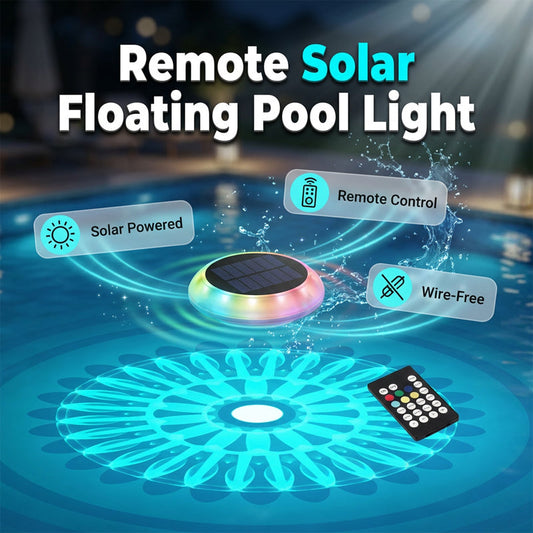Lampe de piscine flottante à énergie solaire avec télécommande