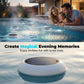 Lampe de piscine flottante à énergie solaire avec télécommande