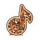 🎶 50% DE RÉDUCTION !! 🧩 Puzzle en Bois en Forme de Note de Musique