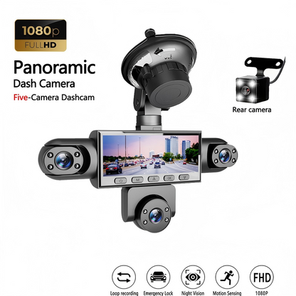 📢 50% DE RÉDUCTION ! 🚗 Caméra Embarquée 4 Canaux 1080p – Vision Nocturne & Stationnement 24h/24 pour Sécurité Auto 🛡️