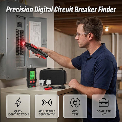 📢 Mi-saison : −50 % – ne ratez pas cette offre ! ⏰🔌Kit de localisateur de disjoncteur numérique et testeur de prise – Trouver les disjoncteurs, tester les prises – en quelques secondes⚡🛡️