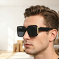 🌸Offre spéciale été – offre à durée limitée💐 Lunettes de soleil rétro de forme carrée avec protection UV