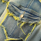 👖 50% DE RÉDUCTION 💥 Jean stretch jambes évasées homme – Effet usé, lavage vintage & patchwork – Denim confortable, look streetwear rétro – parfait pour un style décontracté ou affirmé ✨