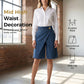 👖 PROMO LIMITÉE -50% ! 💥 Short Asymétrique Femme Imitation Jean – Taille Mi-Haute, Ourlet Irrégulier, Tissu Ultra-Doux Respirant · Bleu & Noir · S–3XL 👍 30J Remboursé ✨