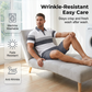 👕 54 % DE RÉDUCTION ! ☀️ Ensemble 2 pièces pour homme (chemise et short) – Confortable, respirant et polyvalent – Idéal pour l'été, les loisirs ou les voyages – Style décontracté et frais 🩳✨