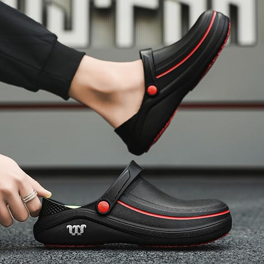 🥾 50% DE RÉDUCTION ! 🍳 Chaussures de Sécurité Imperméables Anti-Huile – Tige Non Poreuse & Semelle Coussinée 5 cm for Cuisine & Industrie