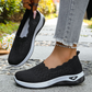 👟 Chaussures de Marche Femme Maille Respirante Sans Lacets – Modèle Orthopédique Semelle Amortissante Confort