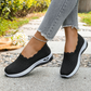 👟 Chaussures de Marche Femme Maille Respirante Sans Lacets – Modèle Orthopédique Semelle Amortissante Confort