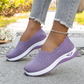 👟 Chaussures de Marche Femme Maille Respirante Sans Lacets – Modèle Orthopédique Semelle Amortissante Confort