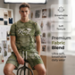 👕🩳🖤 OFFRE LIMITÉE 50% DE RÉDUCTION! Ensemble T-Shirt & Short Imprimé Faux Jean Décontracté pour Homme – Look Jean Classique Sans le Poids, Mélange de Coton Doux – Parfait pour la Détente, les Courses ou les Sorties du Week-end 🌟👟