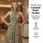 🌸 50% DE RÉDUCTION! 👗 Robe Maxi Élégante à Imprimé Floral & Col Halter – Tissu fluide, coupe flatteuse & style bohème – Parfaite pour l'été, les vacances & les soirées ☀️