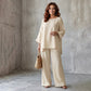 🌿 LÉGÈRETÉ SANS EFFORT | Ensemble 2 Pièces Femme en Mélange de Lin -50 %