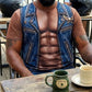 T-shirt humoristique pour homme avec faux imprimé musculaire