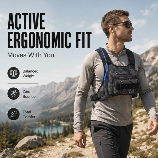 🔥Promotion exceptionnelle : 50% de réduction🔥 Lot de gilets de cyclisme avant et arrière pour homme – Compatible avec un système d'hydratation, 3 L de capacité de rangement, maille respirante 🏃