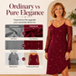 Robe élégante à épaules dénudées pour femme, avec manches en maille
