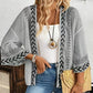 Cardigan de protection solaire pour femme, imprimé géométrique rétro