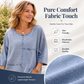 T-shirt à manches courtes pour femme, imprimé denim