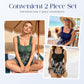 Ensemble de maillot de bain 2 pièces grande taille gainant le ventre