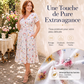 🌸 Robe fleurie à col en V avec torsion à la taille — élégante et décontractée, adaptée à toutes les occasions
