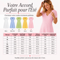 🌷 Robe élégante en broderie anglaise, décolleté ondulé 🤍 Robe midi évasée manches courtes, tissu léger convenant aux sorties quotidiennes