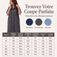 🔥‑50 % Robe longue en jean coupe décontractée boutonnée devant🤍✨ Robe‑chemise pratique avec poches, style simple et intemporel