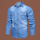 📢📢50% OFF !!⏰ Chemise en Jean à Manches Longues Décontractée pour Homme