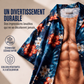 Chemise hawaïenne pour homme, manches courtes à imprimé floral tropical, chemise décontractée boutonnée pour la plage