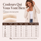 Cardigan en maille croisé décontracté pour femme