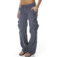 🌙 OFFRE LIMITÉE -50% ! 💕 Pantalon cargo vintage à jambes larges pour femme