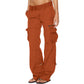 🌙 OFFRE LIMITÉE -50% ! 💕 Pantalon cargo vintage à jambes larges pour femme
