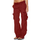 🌙 OFFRE LIMITÉE -50% ! 💕 Pantalon cargo vintage à jambes larges pour femme