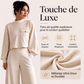 Ensemble haut court décontracté et pantalon à jambes larges pour femme