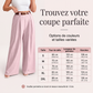 ✨ Pantalon Tailleur Femme Taille Haute – Coupe Large Élégante & Flatteuse