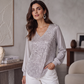 ✨ Top Femme à Col V en Sequins – Élégant, Féminin & Raffiné