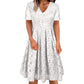✨ Robe Femme en Dentelle – Col V Élégant, Féminin & Raffiné