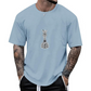 ♟️ T-Shirt Homme à Col Rond – Imprimé Échecs Original & Style Moderne