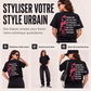 ✨ T-Shirt Femme à Imprimé Tête de Mort – Style Graphique Original & Tendance