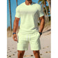 ✨ Ensemble Homme 2 Pièces – T-Shirt & Short Décontractés, Confortables & Polyvalents