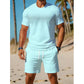 ✨ Ensemble Homme 2 Pièces – T-Shirt & Short Décontractés, Confortables & Polyvalents