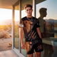 ✨ Ensemble Homme 2 Pièces – T-Shirt à Motif Animalier & Short Décontracté