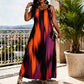 ✨ Robe Femme Grande Taille à Rayures – Sans Manches & Coupe Fluide