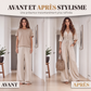 ✨ Combinaison Femme Col V – Taille Marquée & Coupe Élégante